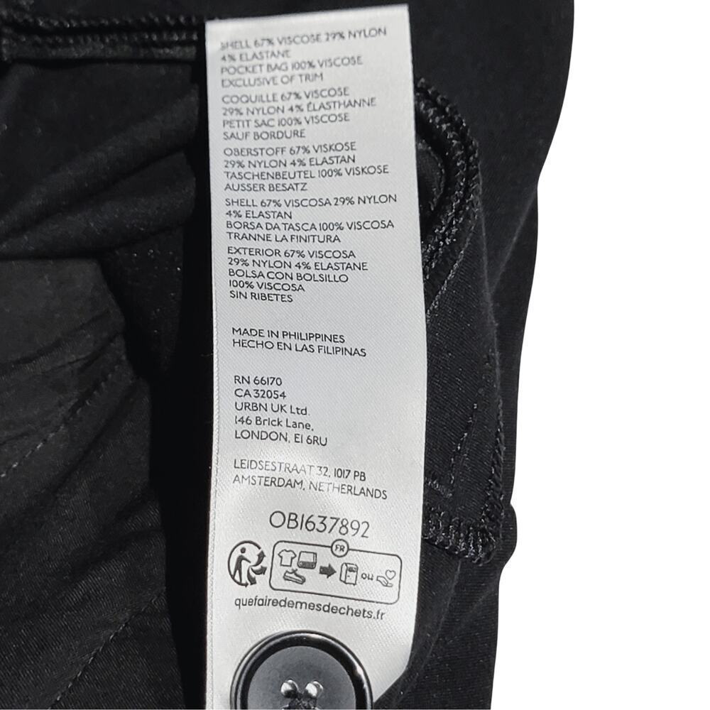 MAEVE Black Flare Leg Ankle Zip Pants Womens 8 Legging Dressy Business Sleek NWT - Picture 7 of 14